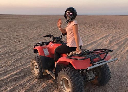 Private 3-Hour Morning Desert Quad Bike Safari from Sahl Hasheesh