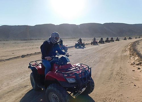 Quad Bike Safari, Bedouin Village and Barbecue Dinner from Safaga