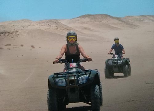 Private 5-Hour Desert Quad Bike Safari & Camel Ride from Sahl Hasheesh