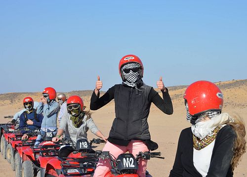 Private 5-Hour Desert Quad Bike Safari & Camel Ride from Safaga