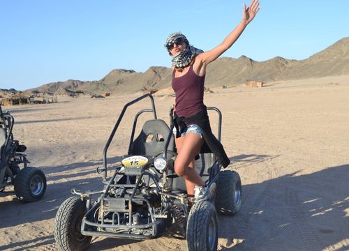 Safari Sahara iš Makadi įlankos: Keturračiais dviračiais, Jeep Safari ir Spider Buggy 