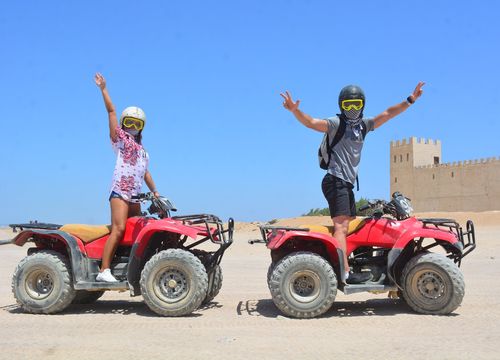 Private 3-Hour Morning Desert Quad Bike Safari from Soma Bay